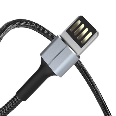 CABLE CARGA RAPIDA SLIM USB MICRO USB 2.4A 1 METRO NEGRO XO