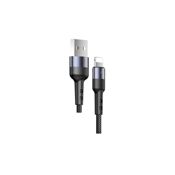 CABLE CARGA Y DATOS U26 LIGHTNING 1 METRO NEGRO USAMS