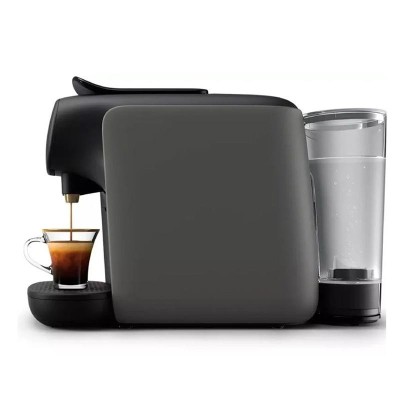 CAFETERA DE CAPSULAS 2 TAZAS 1450W NEGRA Y GRIS PHILIPS