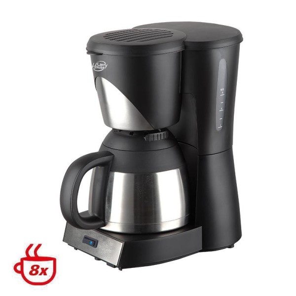 CAFETERA GOTEO 8 TAZAS 1.000W INOX LARRYHOUSE