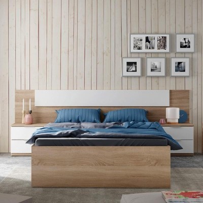 CAMA 150 4 CAJONES 37X156X196CM ROBLE CANADIAN MOMI