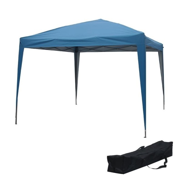 CARPA PLEGABLE ACERO 3X3 METROS AZUL DONNA GARDEN