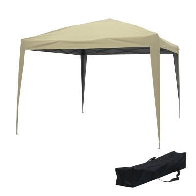 CARPA PLEGABLE ACERO 3X3 METROS BEIGE DONNA GARDEN