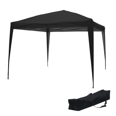 CARPA PLEGABLE ACERO 3X3 METROS NEGRA DONNA GARDEN