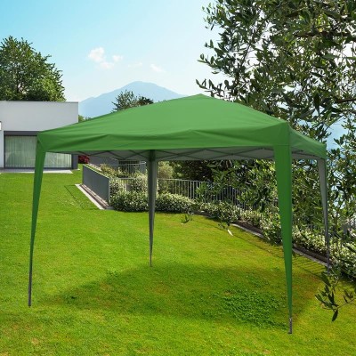 CARPA PLEGABLE ACERO 3X3 METROS VERDE DONNA GARDEN