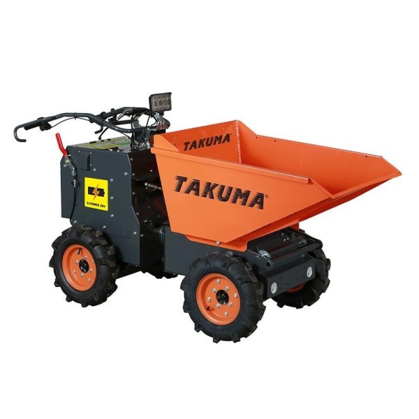 CARRETILLA ELÃCTRICA DE 4 RUEDAS CON DUMPER TAKUMA 1.000 KGS 2X800W