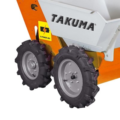 CARRETILLA ELÉCTRICA DE 4 RUEDAS CON DUMPER TAKUMA 300 KGS 1.000W