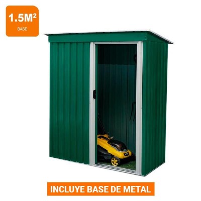 CASETA DE METAL CON PUERTA CORREDERA 89x163x182CM (1.5M2) AIRMEC