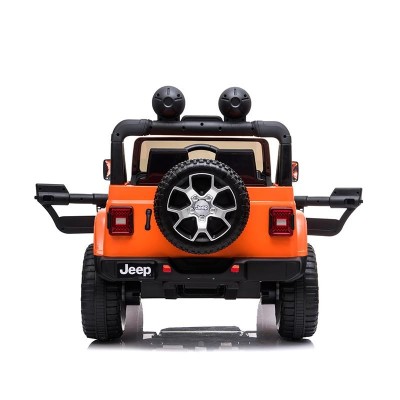 COCHE BATERIA JEEP WRANGLER RUBICON NARANJA