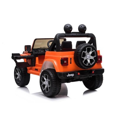 COCHE BATERIA JEEP WRANGLER RUBICON NARANJA