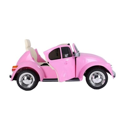 COCHE BATERIA VW BEETLE ROSA