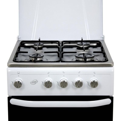 COCINA GAS + HORNO BLANCA 4 FUEGOS 50CM LARRYHOUSE