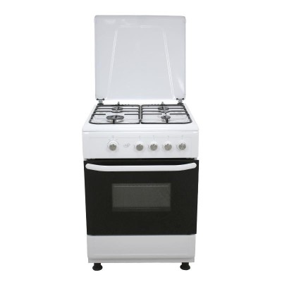 COCINA GAS + HORNO GRILL BLANCA 4 FUEGOS 60CM LARRYHOUSE