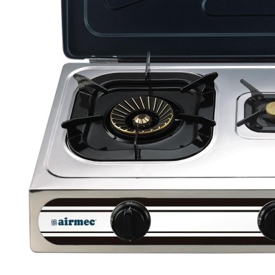 COCINA GAS 3 FUEGOS CON TAPA INOX AIRMEC