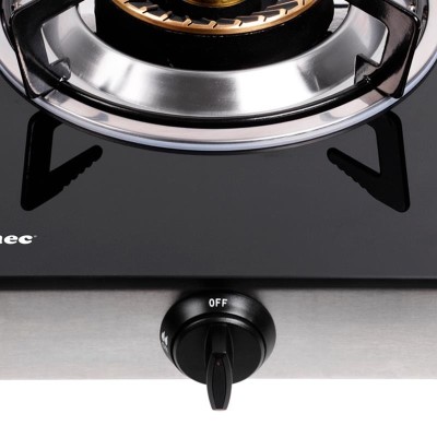 COCINA GAS INOX CON CRISTAL TEMPLADO 1 FUEGO AIRMEC