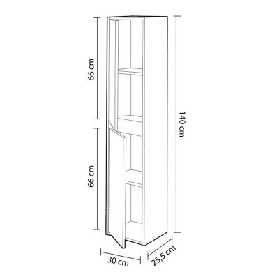 COLUMNA DE BAÃO DAKOTA NORDIK 140X30X26CM BENOTTI