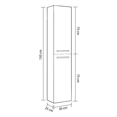 COLUMNA DE BAÃO ROBLE ALASKA 150X30X25CM BENOTTI