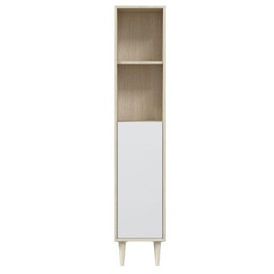 COLUMNA DE BAÑO ROBLE/BLANCO VERONA  30X25X150CM BENOTTI