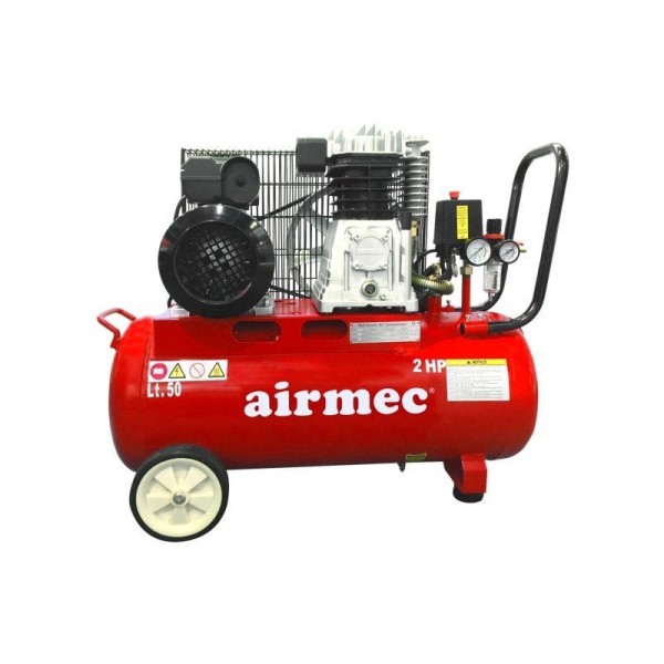 COMPRESOR AIRE POR CORREA 50 LTS 2HP AIRMEC