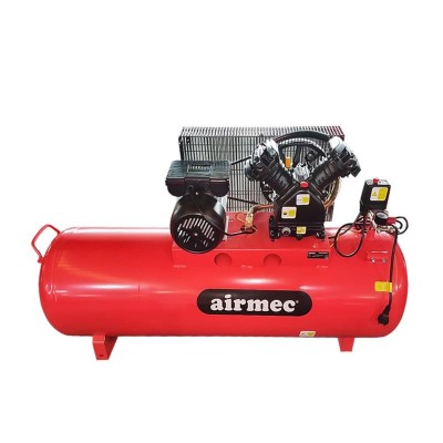 COMPRESOR POR CORREA 200 LITROS 3HP DOS CABEZALES AIRMEC