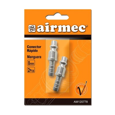 CONECTOR RAPIDO 8mm MANGUERA (2 PCS) AIRMEC