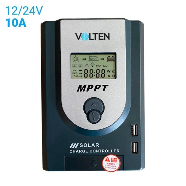 CONTROLADOR DE CARGA SOLAR MPPT 12V/24V 10A VOLTEN