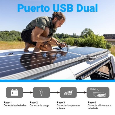 CONTROLADOR DE CARGA SOLAR MPPT 12V/24V 10A VOLTEN