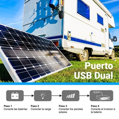 CONTROLADOR DE CARGA SOLAR MPPT 12V/24V 20A VOLTEN