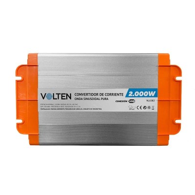 CONVERTIDOR DE CORRIENTE ONDA PURA CON PANTALLA LCD 2.000W VOLTEN