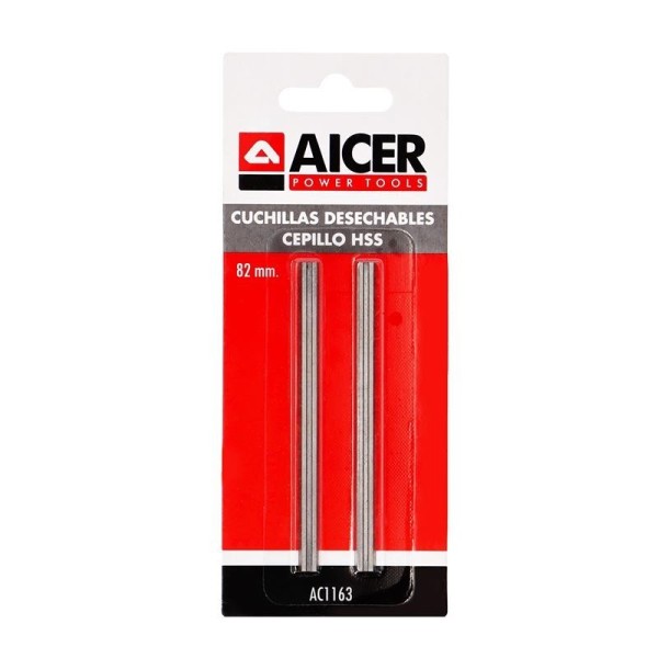 CUCHILLAS DESECHABLES CEPILLO 82X5.5X1.1MM AICER