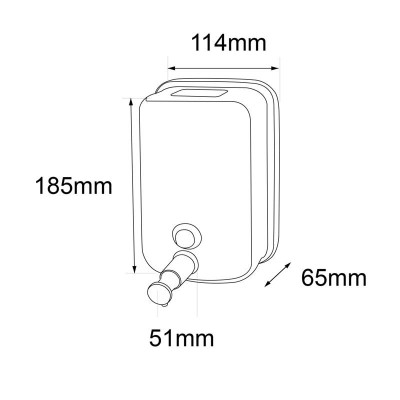 DISPENSADOR DE JABON 800ML BENOTTI