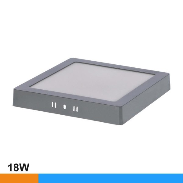 DOWNLIGHT CUADRADO GRIS SOBREPUESTO 18W LUZ FRÃA AIRMEC