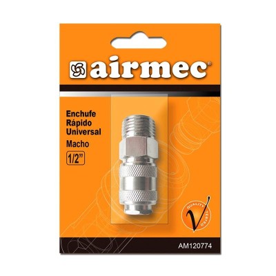 ENCHUFE RAPIDO UNIVERSAL 1/2" MACHO AIRMEC