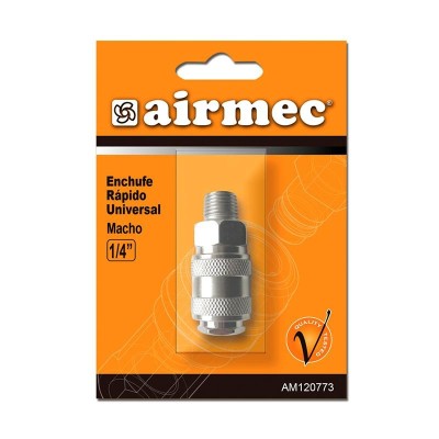 ENCHUFE RAPIDO UNIVERSAL 1/4" MACHO AIRMEC