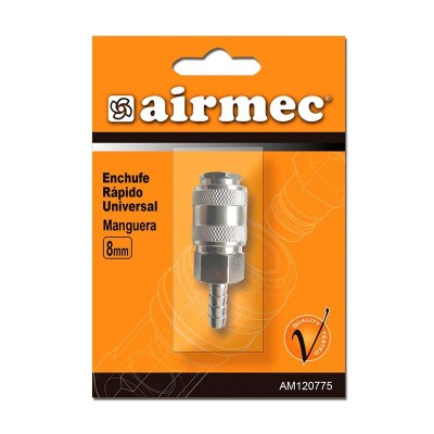 ENCHUFE RAPIDO UNIVERSAL 8mm MANGUERA AIRMEC