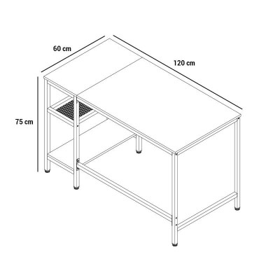 ESCRITORIO SERIE LAURISILVA 120X60X75CM MOMI