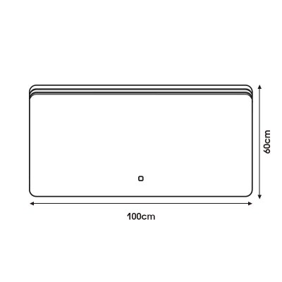 ESPEJO DE BAÑO LED 100X60 CM SERIE BUCAREST BENOTTI