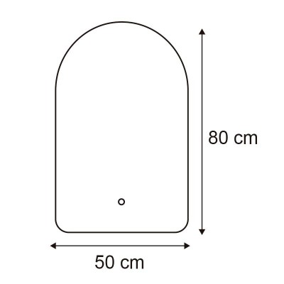 ESPEJO DE BAÃO LED 50X80 CM SERIE MAHE BENOTTI