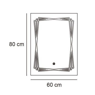 ESPEJO DE BAÃO LED 60X80 CM SERIE MORROCOY BENOTTI