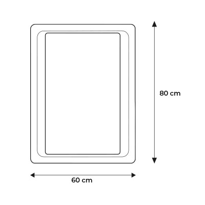 ESPEJO DE BAÃO LED 60X80 CM SERIE ZURICH BENOTTI