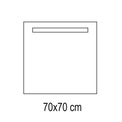 ESPEJO DE BAÃO LED 70X70 CM SERIE BAHAMAS BENOTTI