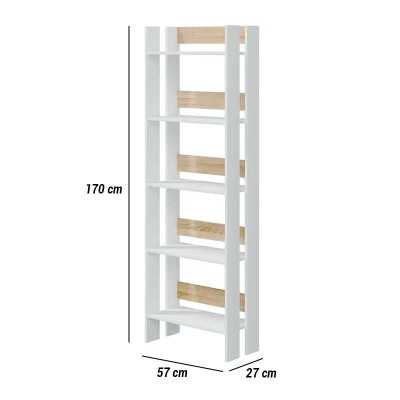 ESTANTERÃA 170X57X27CM BL. ARTIK/R.CANADIAN MADEIRA MOMI