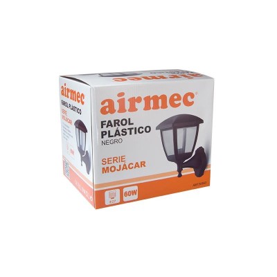 FAROL PLÁSTICO NEGRO SERIE MOJACAR AIRMEC