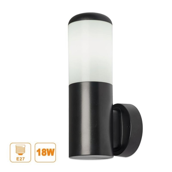 FAROL PLÁSTICO NEGRO SERIE WALL AIRMEC