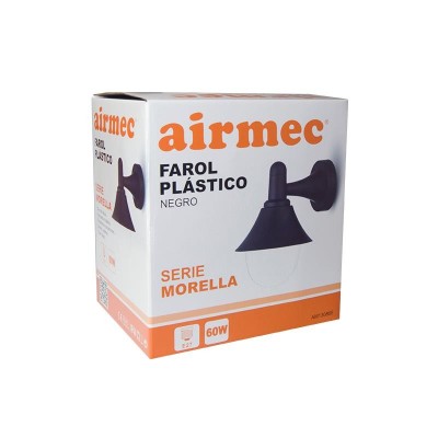 FAROL PLÁSTICO REVERSIBLE NEGRO SERIE MORELLA AIRMEC