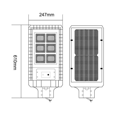 FAROLA LED SOLAR 150W 1.200 LUMENS SERIE STREET AIRMEC