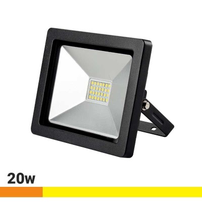 FOCO LED SLIM 20W LUZ CALIDA NEGRO AIRMEC