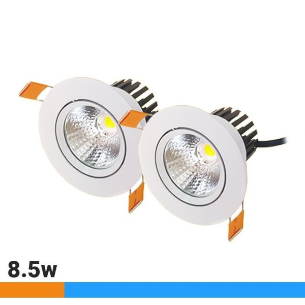 FOCOS DE TECHO LED KIT2 EMPOTRABLES 8.5W LUZ FRIA AIRMEC