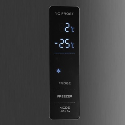 FRIGORIFICO COMBI NO FROST 185CM - 323 LITROS INOX LARRYHOUSE