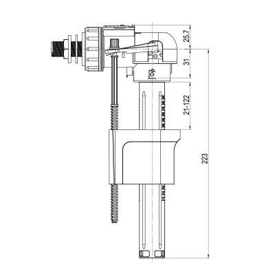 GRIFO CISTERNA HORIZONTAL BENOTTI